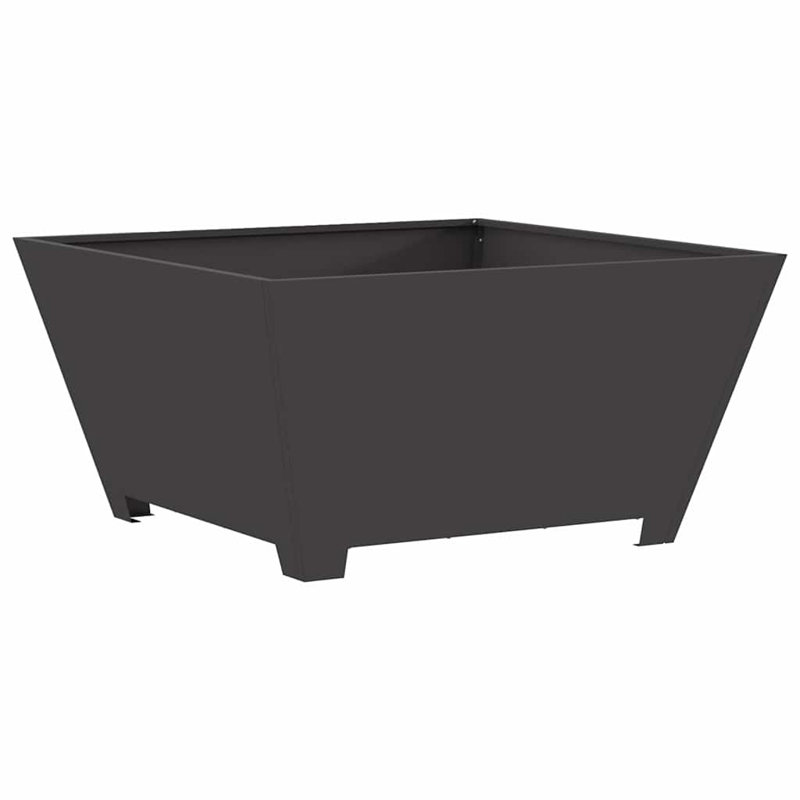 Outdoor Fire Pit for Heating, 40cm H x 80cm W x 80cm D, Black