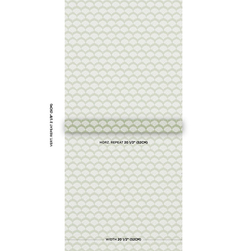 Schumacher x Neisha Crosland Pollen Wallpaper, Moss