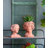 8X9X11.5" Brown Head Bust Planter, Greek Style Cement Head Planter - Indoor Outdoor Home Garden Decor