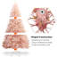 Pink Realistic Artificial Christmas Tree-676365504