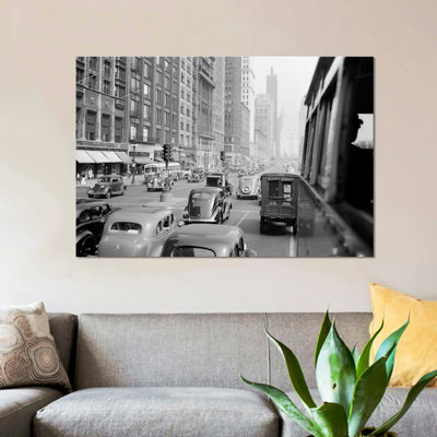" 1930s Morning Traffic On Michigan Avenue Chicago Illinois USA " by Vintage Images