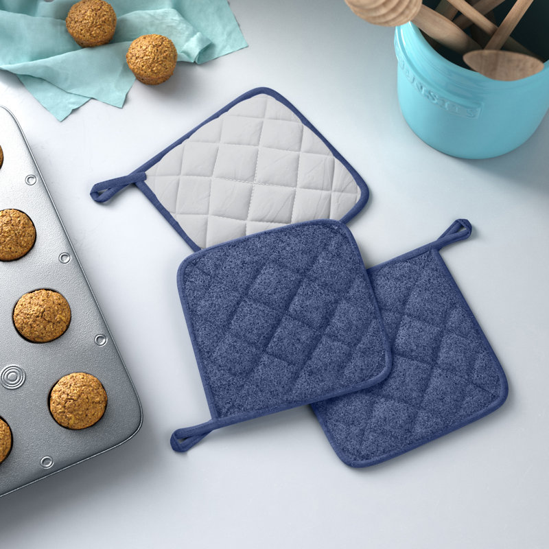 Ensemble de porte-casseroles 3 pièces Damontray, Bleu français