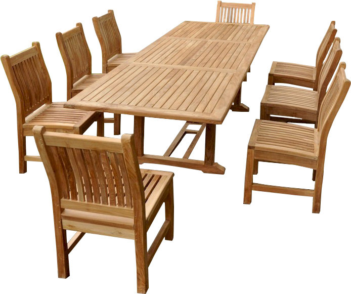 Bahama Outdoor 9 - Piece Teak Dining Set