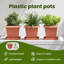  Square Flower Pot 6 Pcs Plastic-354333276-354333275