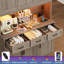 Garde-manger de 71,6 po de hauteur avec lumières DEL, grand rangement pour huche de cuisine avec tablette à micro-ondes et station de charge-1354216399