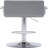 Accent Stool  - Contemporary Adjustable Swivel Function Arm Bar  With Cushion, Gray