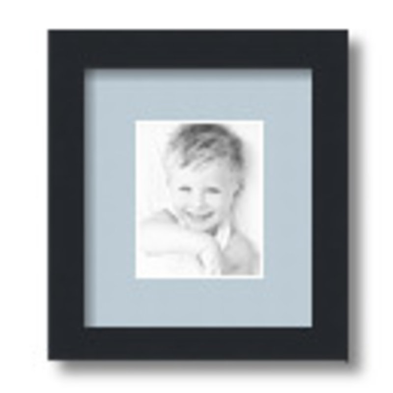 Matte Picture Frame with Mat, Baby Blue