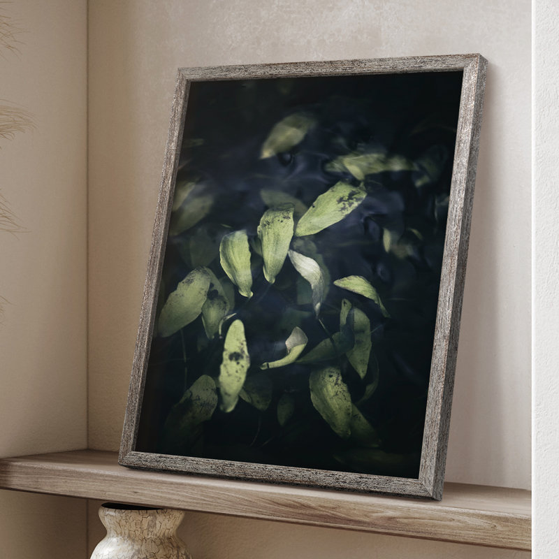 Dramatic Foliage II Framed Print - Solid Wood, 15" H x 12" W