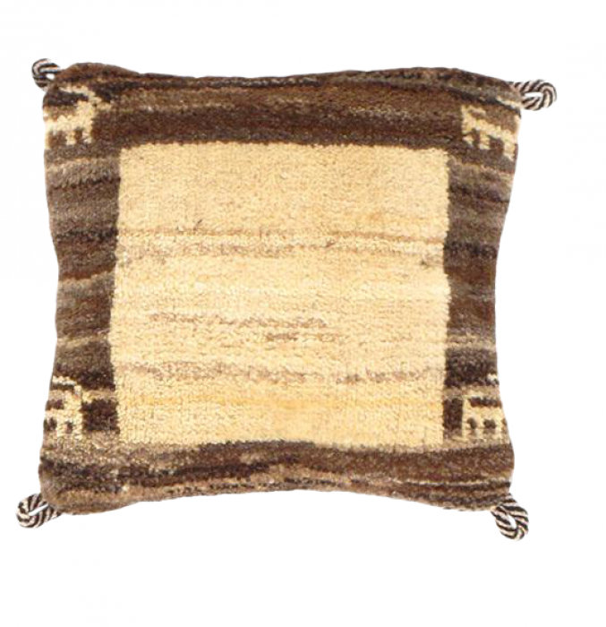 Square Pillow Cover & Insert, Beige/Brown