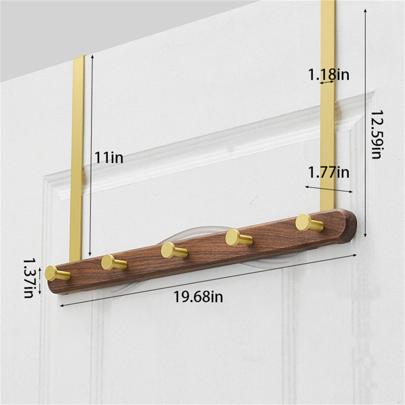 Crochet pour porte Ecowood, H 12,59 po x l 19,68 po x P 1,96 po