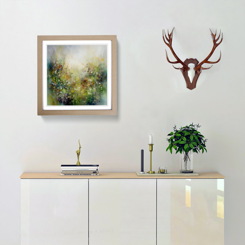 MeadowNo.2 - Framed Print, Oak