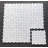 1" x 2" White Cararra and Gray Dot Basketweave Marble Mosaic Wall & Floor Tile