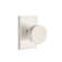 Emtek Privacy Knobset w/ Modern Rectangular Rosette and Round Knob