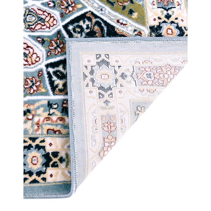 Tapis bleu Jackson Jackson, Octogone 6 pi 1 po x 6 pi 1 po, Blue