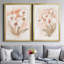«White and Coral Orchid I», ensemble de 2 peintures sur toiles-1879788629-1879788630