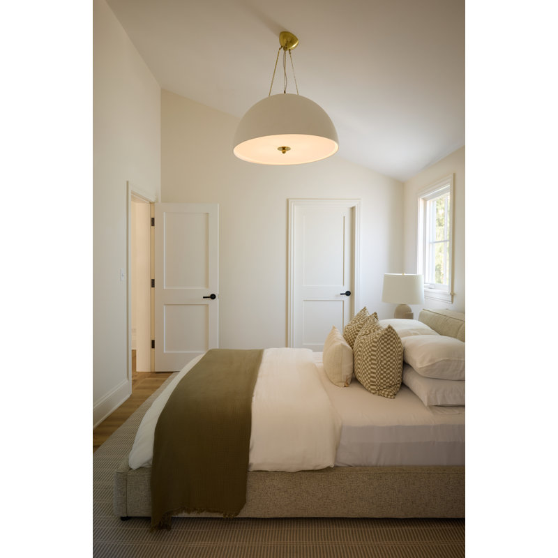 4 - Light Aged Brass Pendant, 4