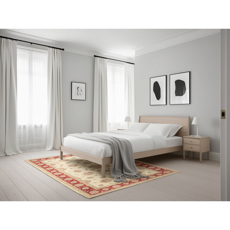 Tapis traditionnel brun / beige Grudnitski, Rectangle 5 pi x 7 pi