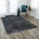 Schram Chevron Handmade Tufted Wool Black/White Area Rug