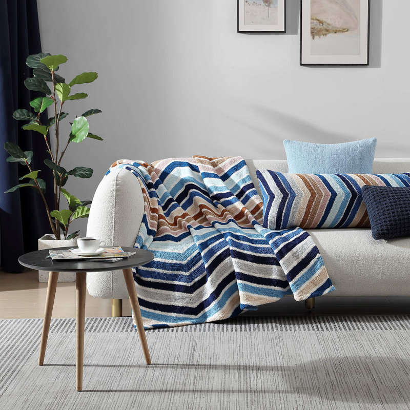 Cusco Throw Blanket, Wave Geometric
