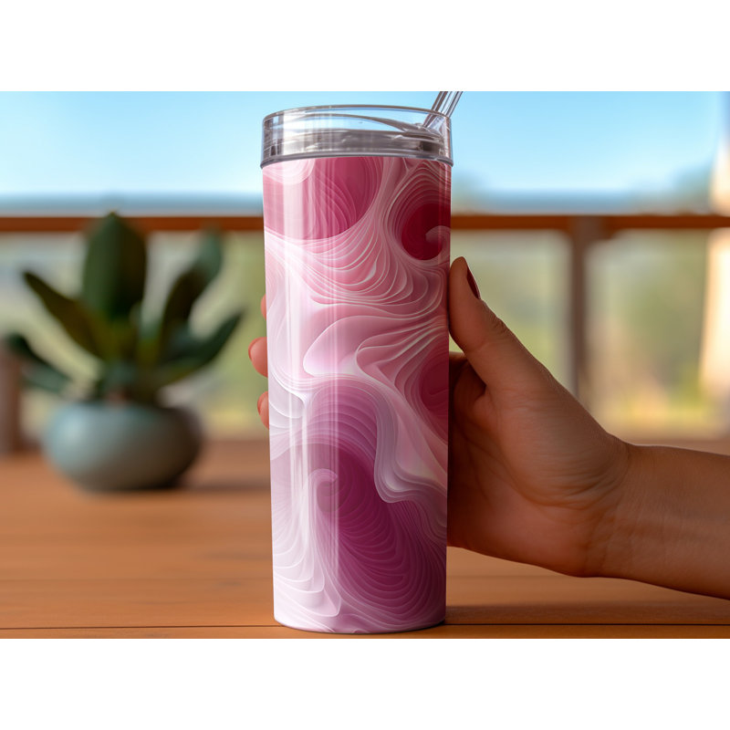 Choose Handmade Tumblers 591ml Vacuum Insulated Stainless Steel (18/8) Travel Tumbler with Straw