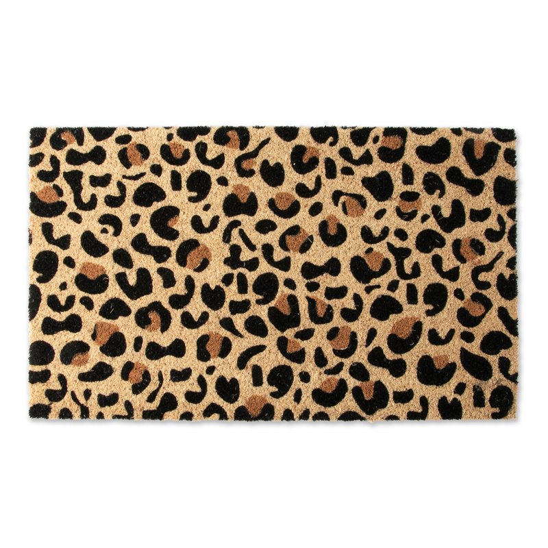 Tapis d'entrée antidérapant Biseye Leopard Spots 30 po x 18 po