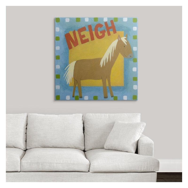 Abramson Neigh 'Megan Meagher, art textuel, H 35 po x l 35 po x P 1,5 po, Toile