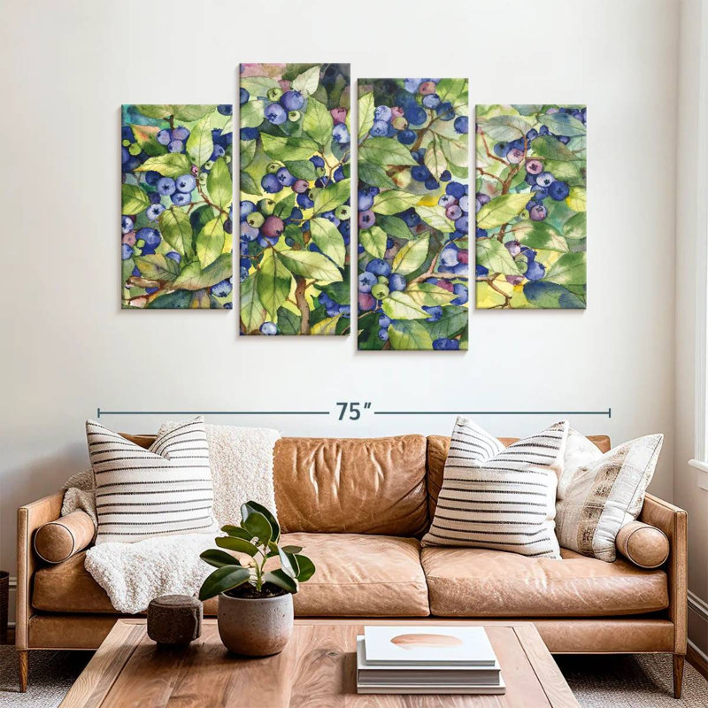 Yarlin Forest Blueberries, 42" H x 68" W