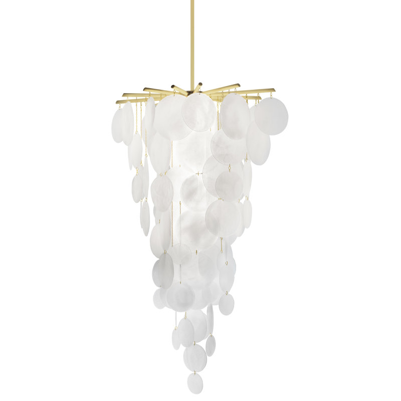 Nimbus 16 - Light Chandelier, Satin Brass