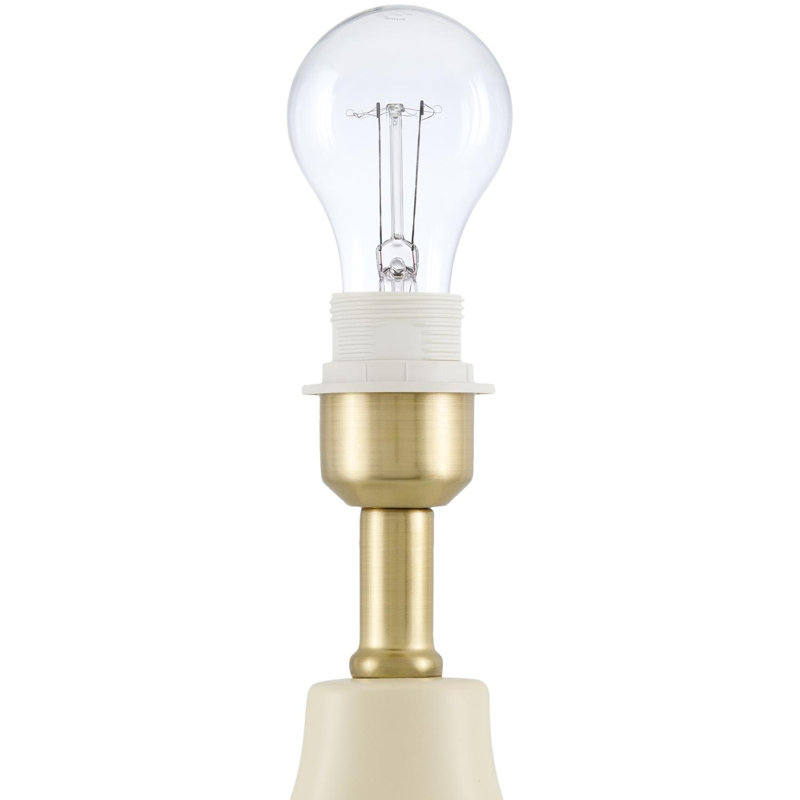 Lampe de table Celes, Blanc, Beige
