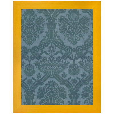 Cadre photo 18 x 24 de couleur jaune, moulure en panneau de fibres à densité moyenne de 2 pouces, comprend acrylique et support, cadre d'affichage mural pour art, affiches ou photos 