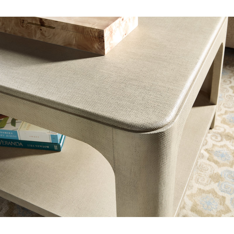 Archives Raffia Rectangle Cocktail Table