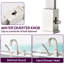 Robinet de baignoire autoportant monocommande à fixation sur le comptoir avec douche à main en acier inoxydable-112863579
