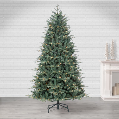 7 ft. Pre Lit Warm White LED Natural Cut Blue Spruce