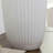 White Speckled Ribbed Ceramic Indoor Vase