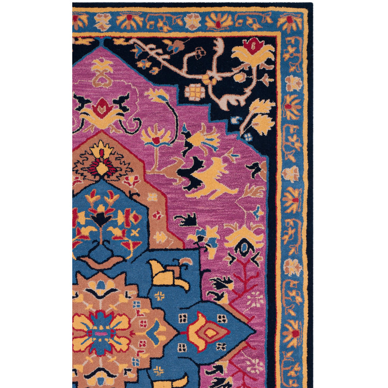 Tapis oriental en laine touffeté à la main Blokzijl, Rectangle 4 pi x 6 pi