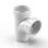 3 po. Coude 22,5 ° en PVC blanc, coude 22,5 °, raccord Hub x Hub, pour les systèmes de plomberie de drainage, d'évacuation et d'évacuation, (paquet de 20)