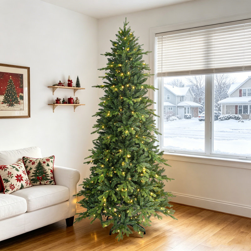 Arbre de Noël épinette pré-éclairé, 7.5'