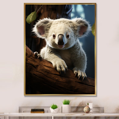 «Realistic Koala Eucalyptus Observer 3», art mural Koala