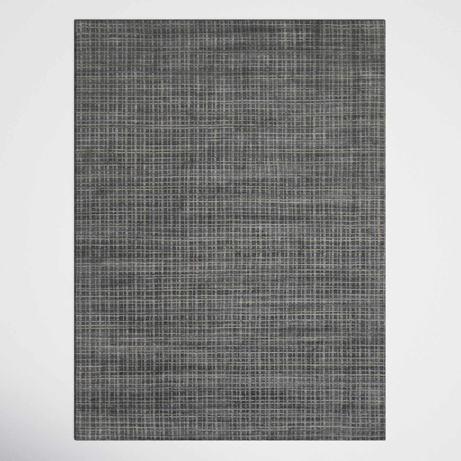 Hannon Gray Hand-Woven Geometric Rug, Rectangle 12' x 18'