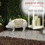 Metal Pig with Hollow Head and Wooden Beaded Body Décor