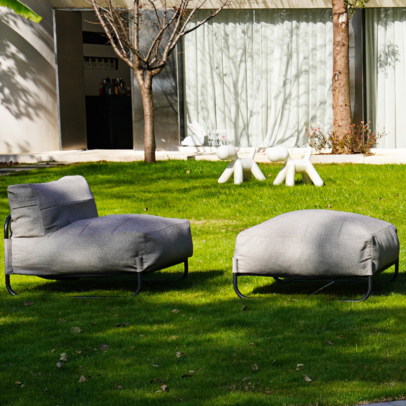 Cloud Sponge Beanbag Chair And Ottoman Set