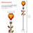 45"H Solar Hot Air Balloon Spinning Garden Stake with LED Lights for Garden, Patio & Lawn