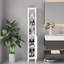 Armoire de salle de bain haute 66,92 po avec tablettes réglables - 1 porte autoportante pour petits espaces, maison, salle de bain, cuisine, salon