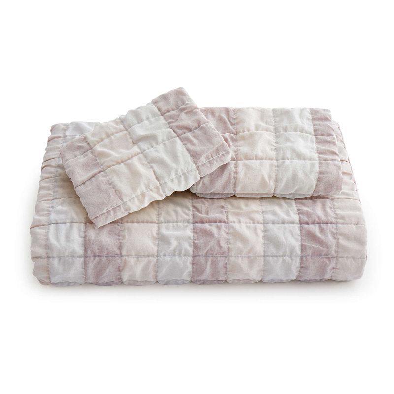 Shabby Chic Gingham Duvet Cover Set - Patterned Reversible Bedding Set, OEKO-TEX Certified, King