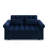 Loveseats Sofa Bed With Pull-Out Bed,Adjsutable Back-Blue