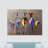 Zebras From Behind Abstract Colourful - Wrapped Canvas Print-768735691