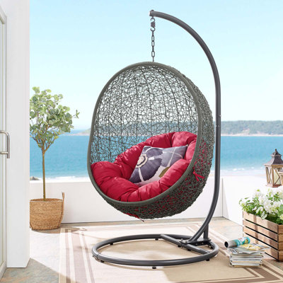 Chaise suspendue d'extérieur avec support Hide de Modway