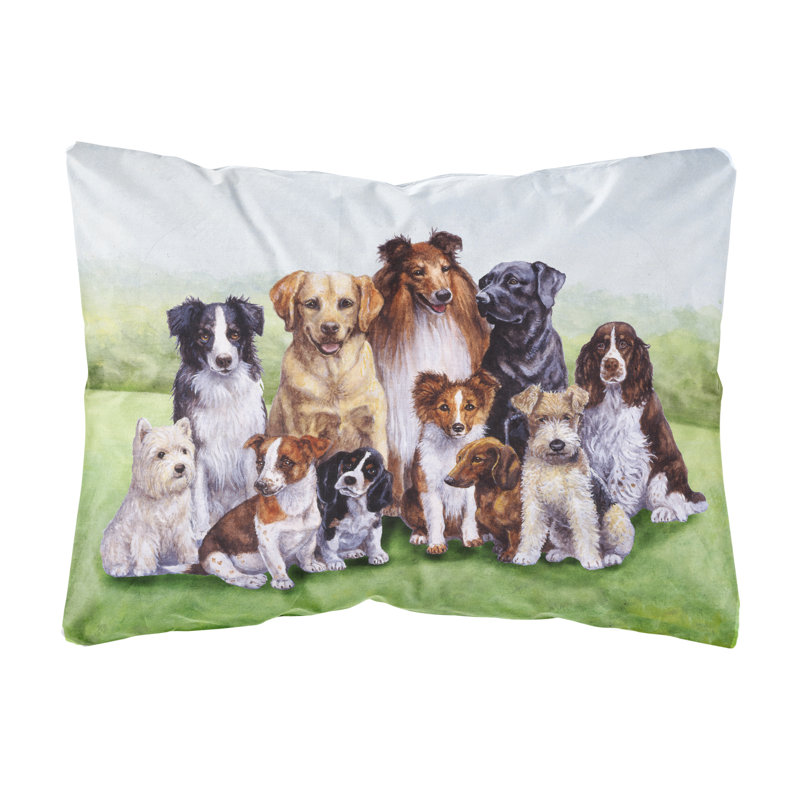  Coussin intérieur / extérieur Springtime Dogs