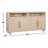 Norvell Clifford Four Door Two Shelf Sideboard In White Sand