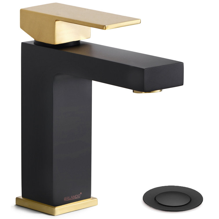 Single Hole Single handle Bathroom Faucet with Drain Assembly
